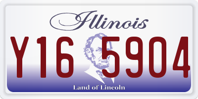 IL license plate Y165904