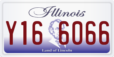 IL license plate Y166066