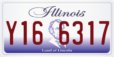 IL license plate Y166317