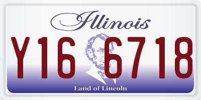 IL license plate Y166718