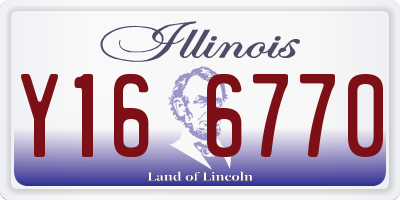 IL license plate Y166770