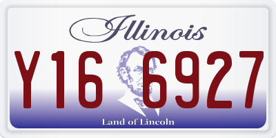 IL license plate Y166927