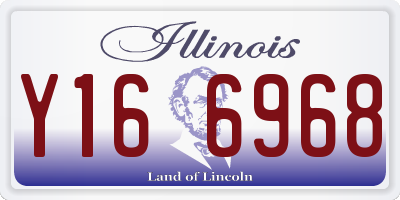 IL license plate Y166968
