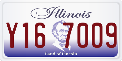 IL license plate Y167009