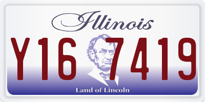 IL license plate Y167419