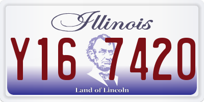 IL license plate Y167420