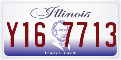 IL license plate Y167713