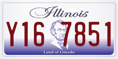 IL license plate Y167851