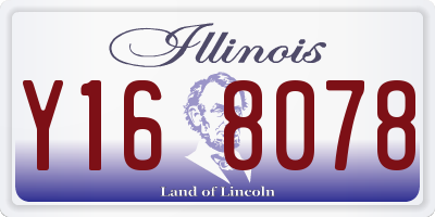 IL license plate Y168078