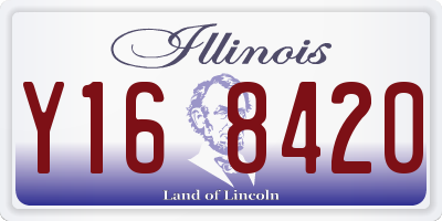IL license plate Y168420