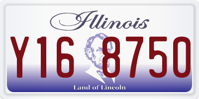 IL license plate Y168750