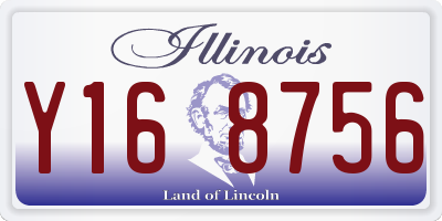 IL license plate Y168756
