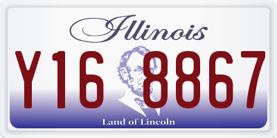 IL license plate Y168867