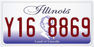 IL license plate Y168869