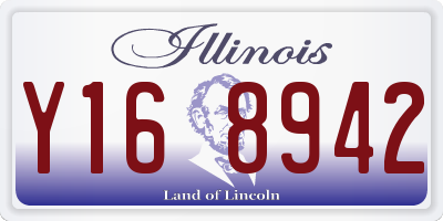 IL license plate Y168942