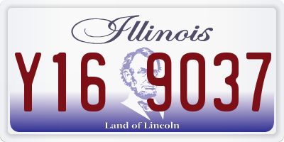 IL license plate Y169037