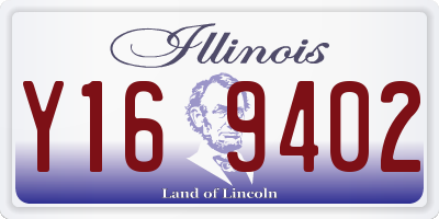 IL license plate Y169402