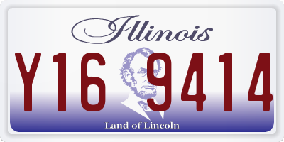 IL license plate Y169414