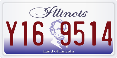 IL license plate Y169514