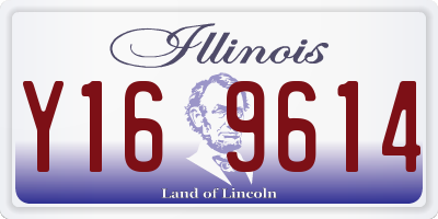 IL license plate Y169614