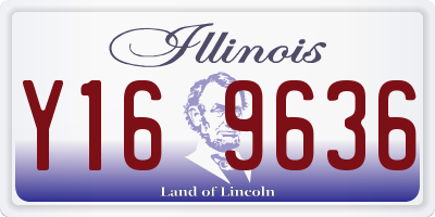 IL license plate Y169636