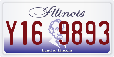 IL license plate Y169893