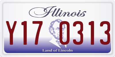 IL license plate Y170313