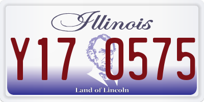 IL license plate Y170575
