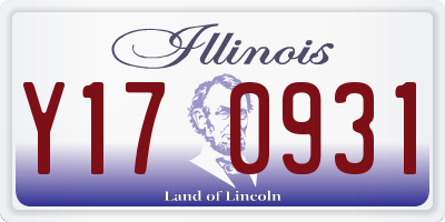 IL license plate Y170931