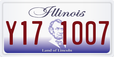 IL license plate Y171007