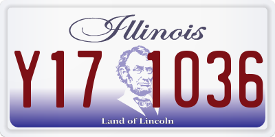 IL license plate Y171036