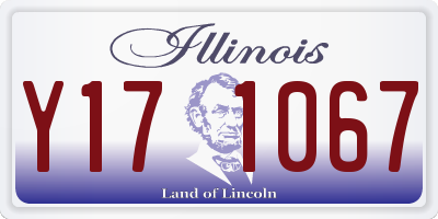 IL license plate Y171067