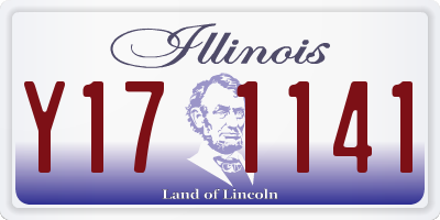IL license plate Y171141
