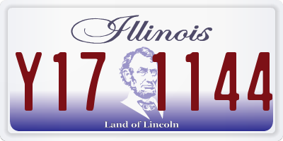 IL license plate Y171144