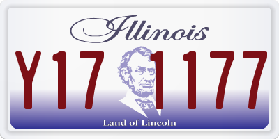 IL license plate Y171177