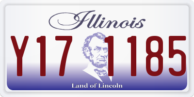 IL license plate Y171185