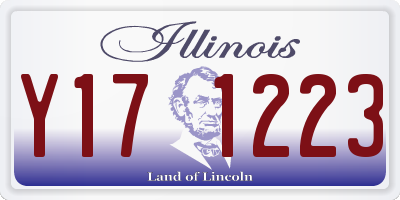 IL license plate Y171223
