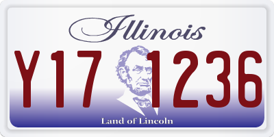 IL license plate Y171236
