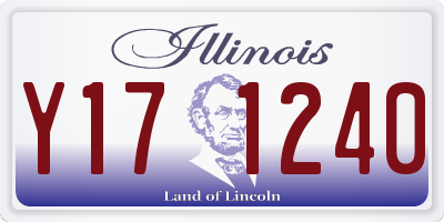 IL license plate Y171240