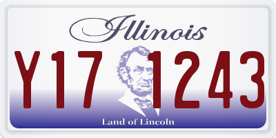 IL license plate Y171243