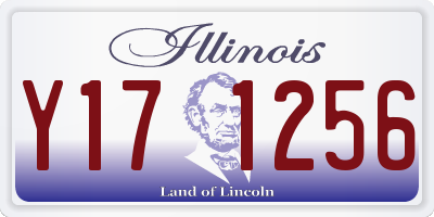 IL license plate Y171256