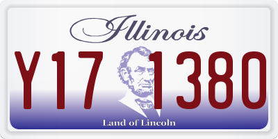 IL license plate Y171380
