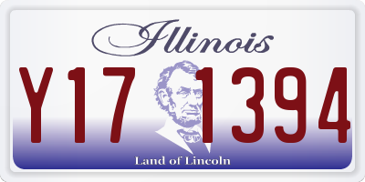 IL license plate Y171394