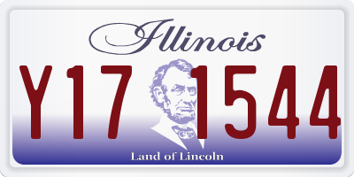 IL license plate Y171544