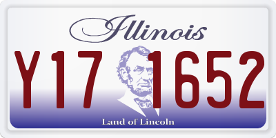 IL license plate Y171652