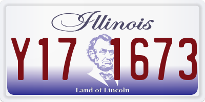 IL license plate Y171673