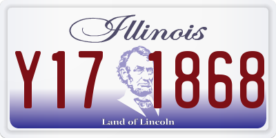 IL license plate Y171868