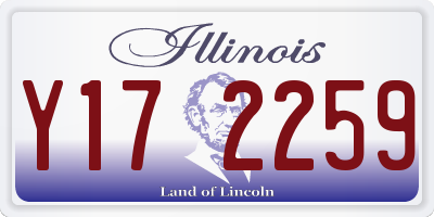 IL license plate Y172259