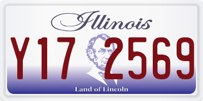 IL license plate Y172569