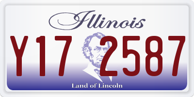 IL license plate Y172587